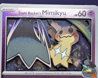Mimikyu 3D PKMN Card