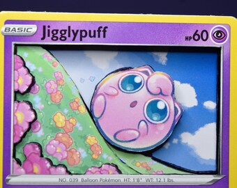 Jigglypuff 3D PKMN Card