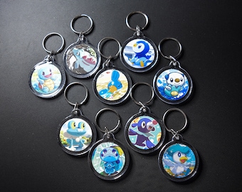 WATER STARTER PKMN Keychains, Bag Charms, Keyrings, Pendants