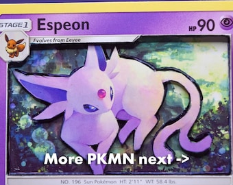 3D PKMN Cards: Espeon, Umbreon