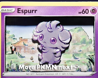 3D PKMN Cards: Espurr, Gengar, Metagross, Mimikyu