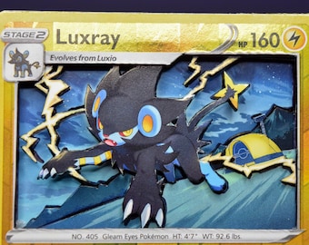 Luxray 3D PKMN Card