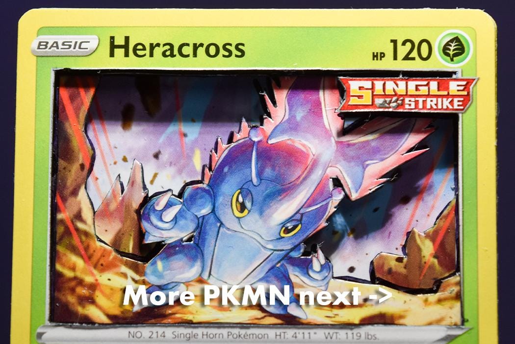 Heracross Card - Etsy Heracross Card - Etsy