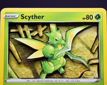Scyther 3D PKMN Card