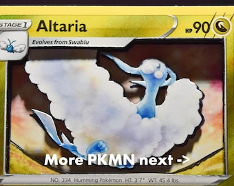 3D PKMN Cards: Altaria, Vibrava, Regidrago, Noibat, Druddigon, Appletun, Gible, Garchomp, Dragonite