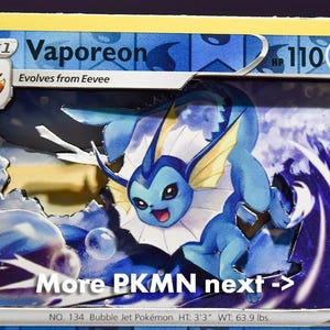 3D PKMN Cards: Vaporeon, Jolteon, Flareon