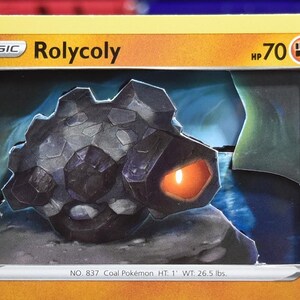 rolycoly pokemon card 105/192 Rebel Clash Reverse Holo Common NM Basic Pokemon Rolycoly Card Prices & Value