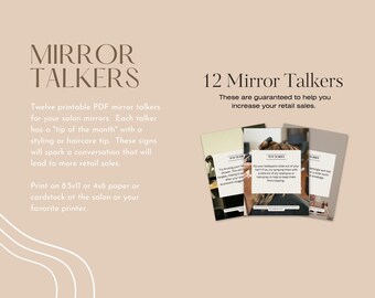Twelve Printable PDF Mirror Talkers