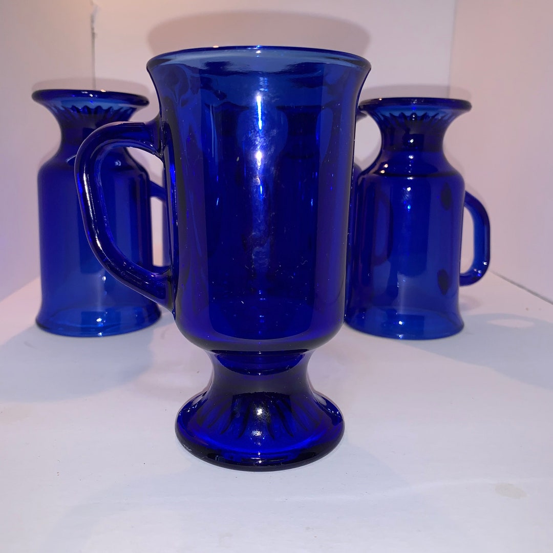 Set of 5 Anchor Hocking Irish Coffee Footed Mugs, Set of 5 Etsy