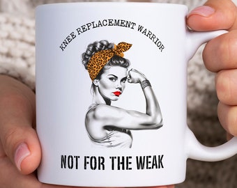 Tazza per la sostituzione del ginocchio, Guerriero per la sostituzione del ginocchio non per i deboli, Tazza da caffè per chirurgia del ginocchio, Regalo per la sostituzione del ginocchio, Tazza da tè per chirurgia del ginocchio