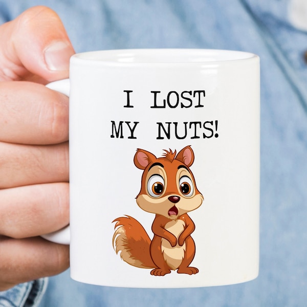 Vasectomy Mug, Funny Vasectomy Gift, I Lost My Nuts, Husband Coffee Cup, Get Well Gift for Dad, Vasectomy Recovery Mug