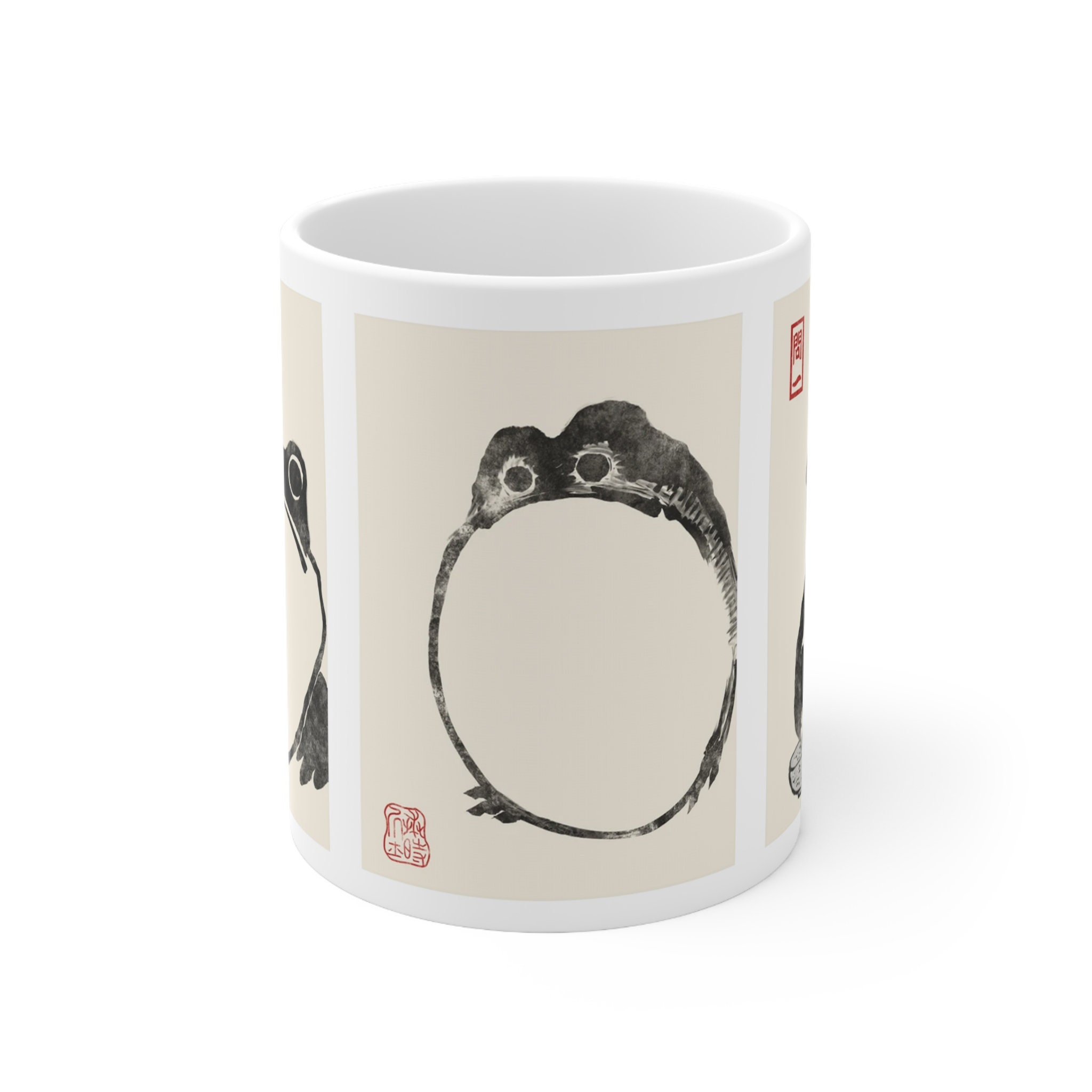 Matsumoto Hoji Mug Frog Mug Cottagecore, Goblincore Cup Sad Frog Grumpy ...