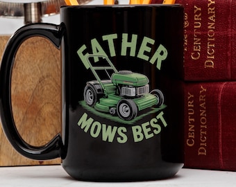 Taza de café "Papá cortacésped", regalo divertido para papá jardinero, regalo de cortacésped para él, Día del Padre, cumpleaños, Navidad, taza divertida para jardinería