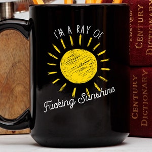 Im A Ray Of Fucking Sunshine Mug Sarcastic
