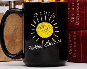 Taza divertida, Soy un rayo de sol, regalo sarcástico, taza de sol, taza divertida para mujeres, regalo de mejor amigo, taza atrevida, regalo de cumpleaños