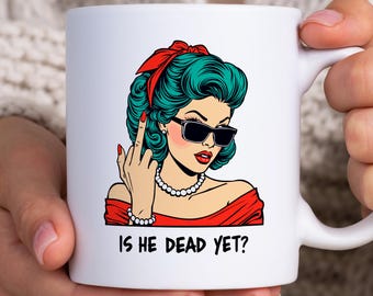 Anti-Trump-mok, F-Trump-koffiemok, anti-Trump-cadeau, niet subtiel anti-Trump-cadeau, Resist and Persist, Is He Dead Yet Tea Cup, Antiracismemok