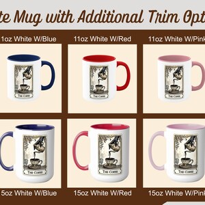Taza de Tarot, Taza de Café con Tarot, Taza de Tarot de El Despertar, Taza de Dark Academia, Taza de Brujería, Taza Oculta, Taza Gótica imagen 5
