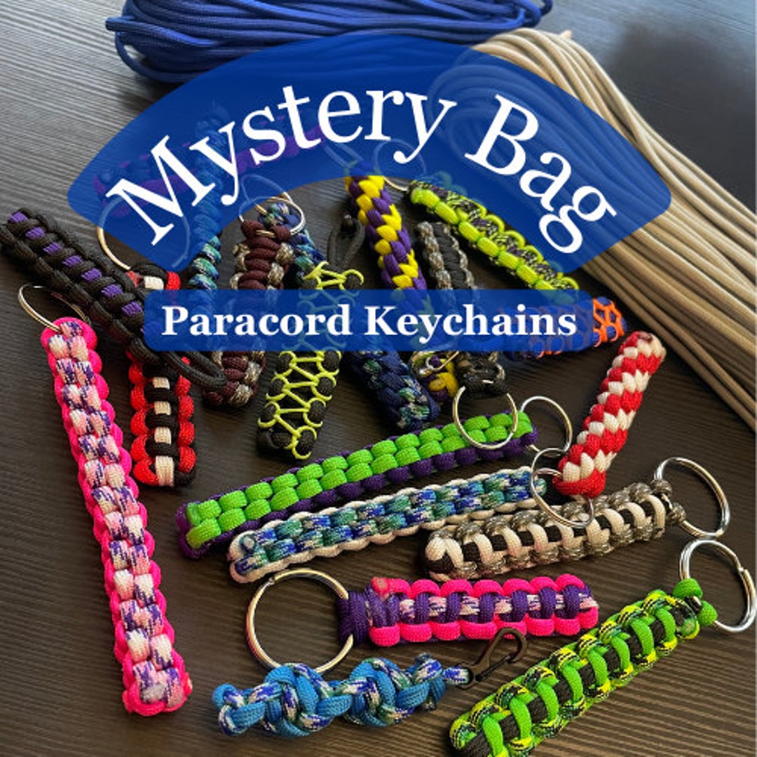 Paracord Mystery Bag Keychains, Key Fob, Lanyard Handmade Gifts Etsy