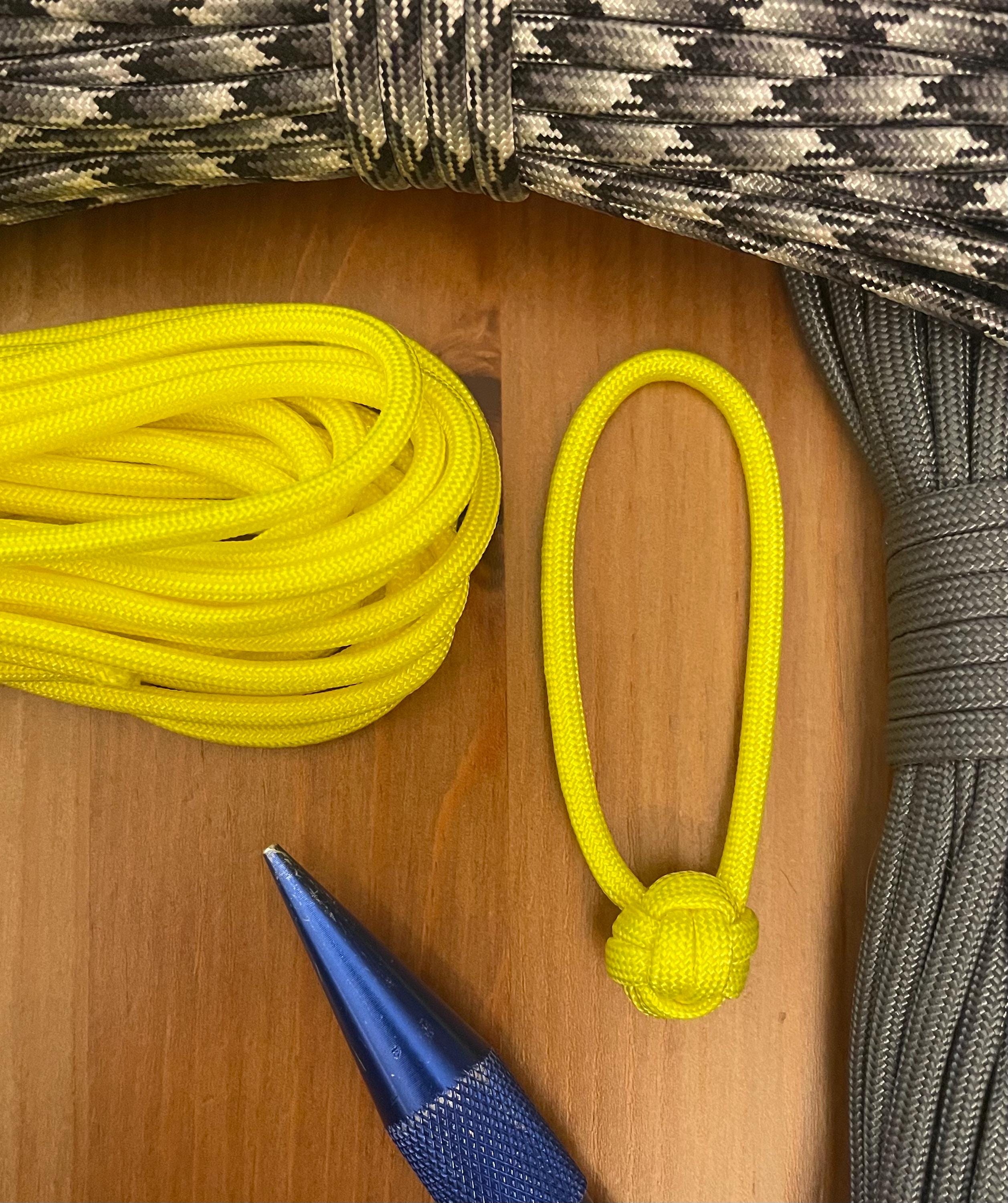 Paracord Zipper Pulls - Neon Colors - Monkey Fist Mini Knot - Pack