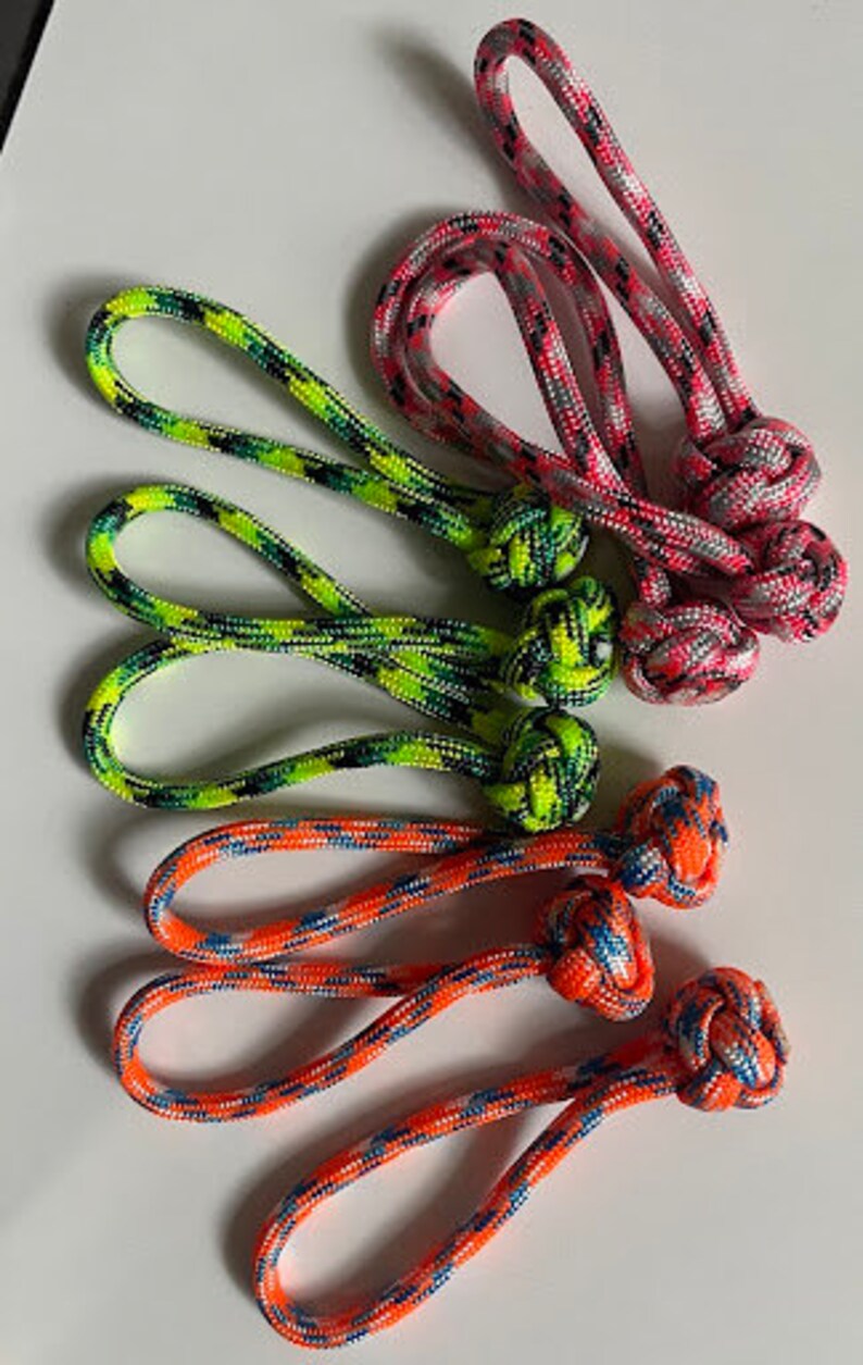 Paracord Zipper Pull Diamond Knot Custom Handmade Tab Pull for Bags