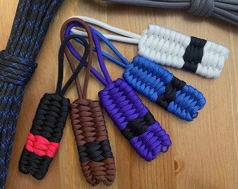 Paracord Martial Arts Belt Keychain Trilobite Weave | Personalized luggage tag Brazilian Jiu Jitsu, Judo, or martial arts belt.