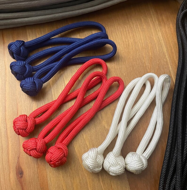 Paracord Zipper Pull Diamond Knot Custom Handmade Tab Pull for Bags