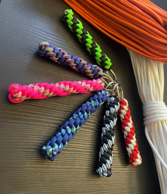 Paracord Keychain Twisted Box Knot With Keyring Custom Handmade Gift or Key  Fob for Bags, Gym Bag, Luggage, or Purse. Personalized. 