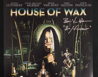 House Of Wax 11x14 photo signed by Brian Van Holt & Jon Abrahams W/ Beckett COA