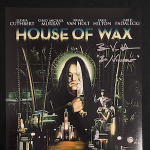 House Of Wax 11x14 photo signed by Brian Van Holt & Jon Abrahams W/ Beckett COA