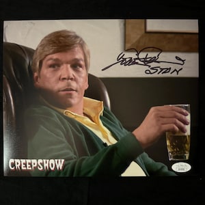 Tom Atkins signed Creepshow 8X10 photo W/ JSA COA
