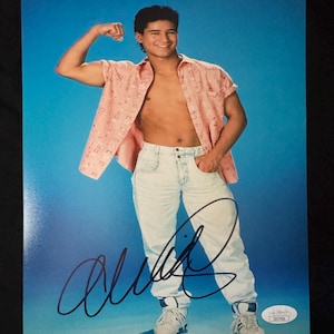 Mario Lopez  signed Saved By The Bell 8x10 photo W/ JSA COA