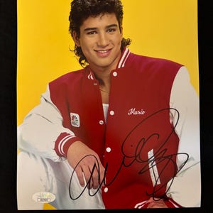 Mario Lopez  signed Saved By The Bell 8x10 photo W/ JSA COA