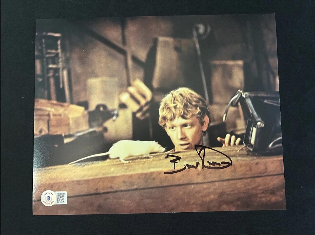 ブルース・デイヴィソンのサイン入りウィラード 8x10 写真（ベケット