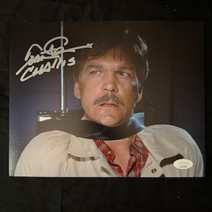 Tom Atkins signed Halloween 3 8X10 photo W/ JSA COA