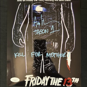 Ari Lehman signed Friday the 13th (Kill for Mother! inscribed) 8X10 Photo W/ JSA