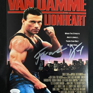 Frank Dux firmó una foto de Lionheart de 8 x 10 con certificado de autenticidad de JSA