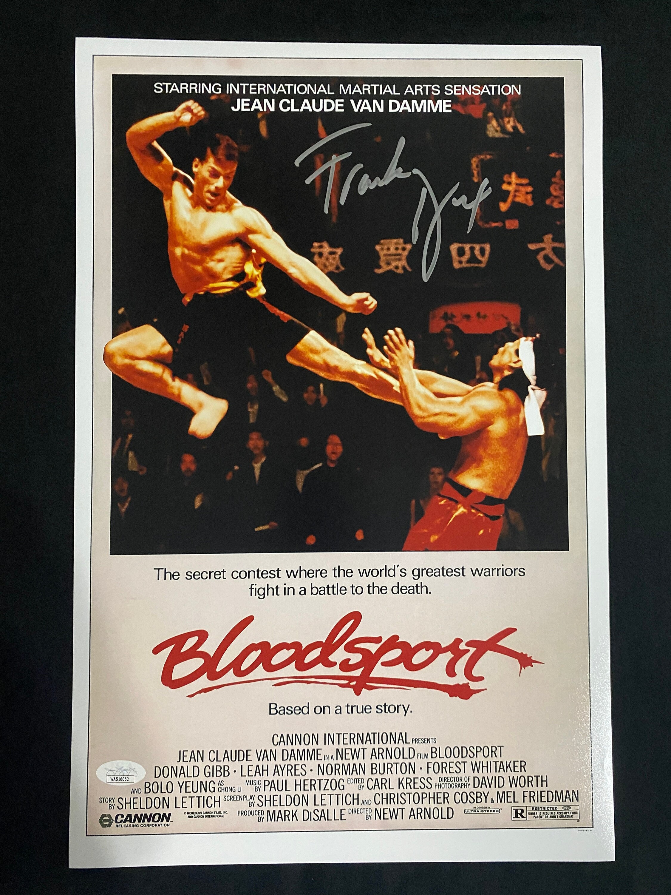 Frank Dux Signed Bloodsport 11X17 Photo W/ JSA COA - Etsy Israel, image size:2250x3000