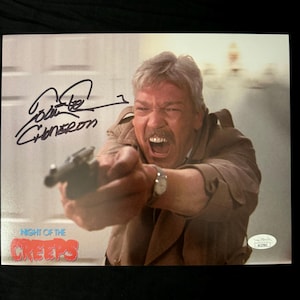 Tom Atkins signed Night Of The Creeps 8X10 photo W/ JSA COA