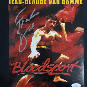 Frank Dux signed Bloodsport 8X10 Photo W/ JSA COA