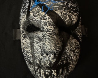 Spencer Charnas signed Ice Nine Kills Silence Mask photo W/ Beckett Witnessed COA