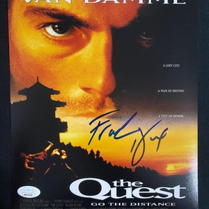 Frank Dux signed The Quest 8X10 Photo W/ JSA COA