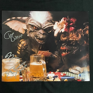 Michael Winslow & Joe Dante signed Gremlins 8X10 Photo W/ Beckett COA