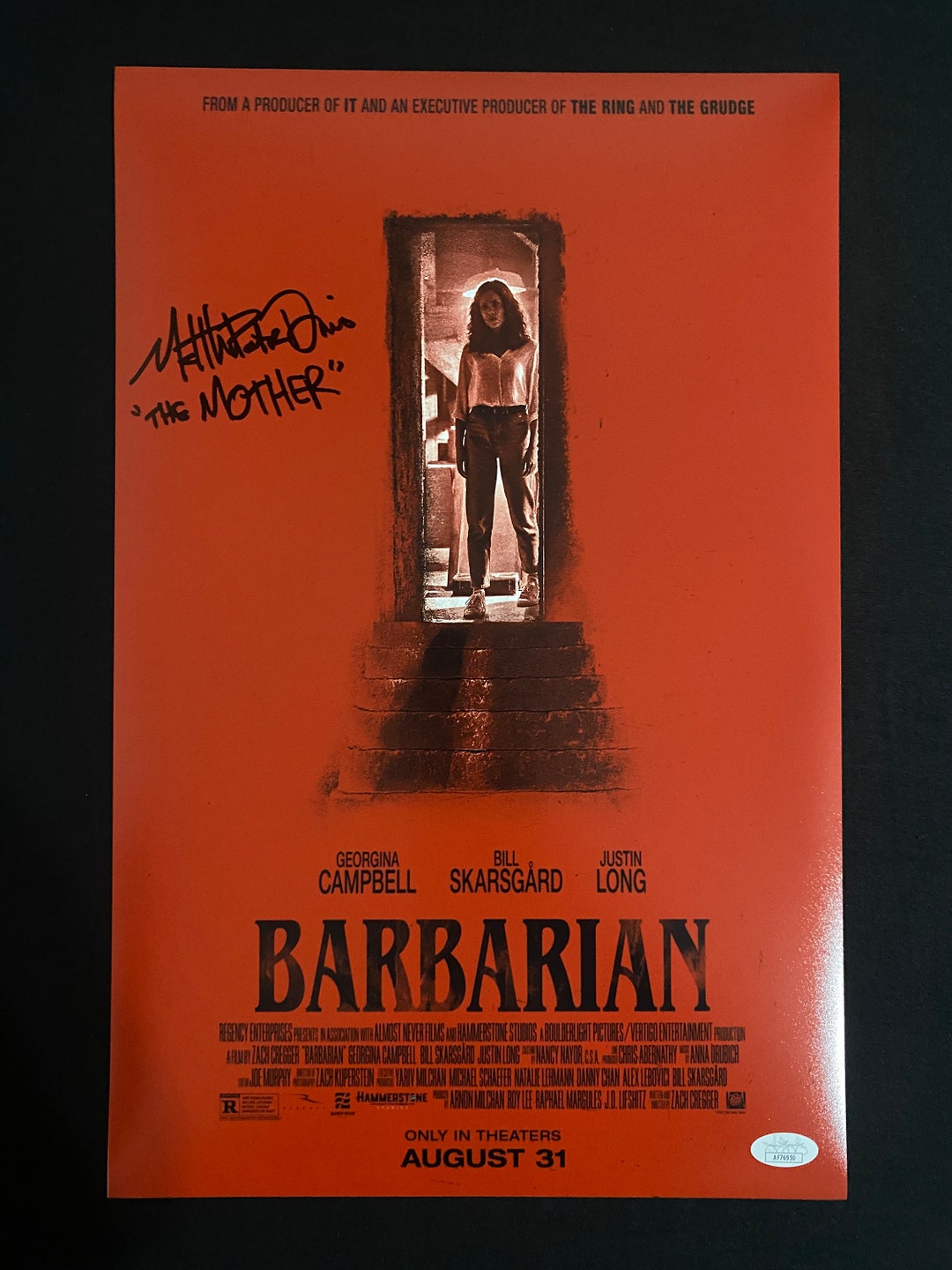 Matthew Patrick Davis Signed Barbarian (the Mother Inscribed) 11X17 ...