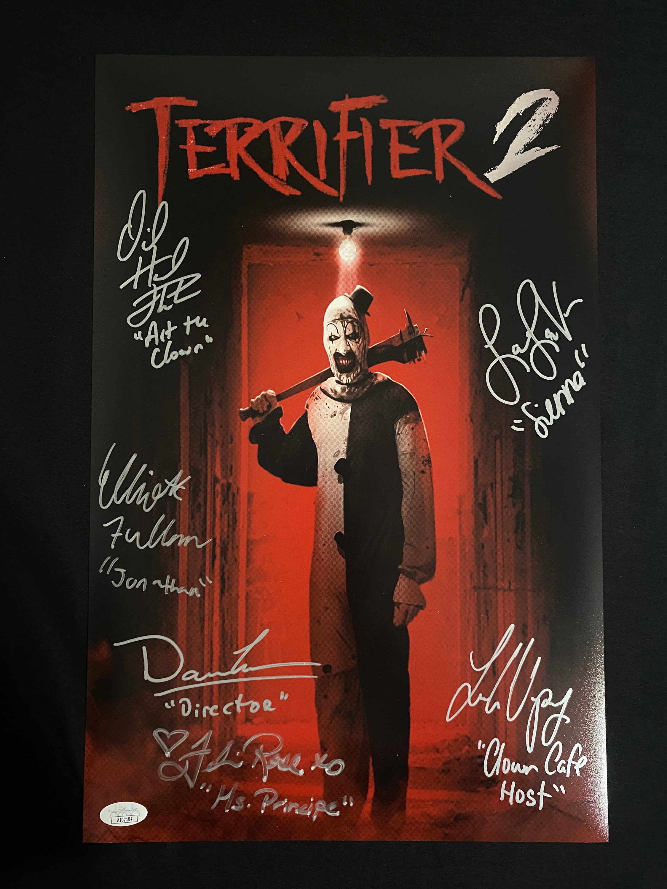 Terrifier 2 Cast Signed 11x17 Photo W/ JSA COA Etsy(08)
