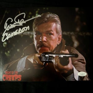 Tom Atkins signed Night Of The Creeps 8X10 photo W/ JSA COA