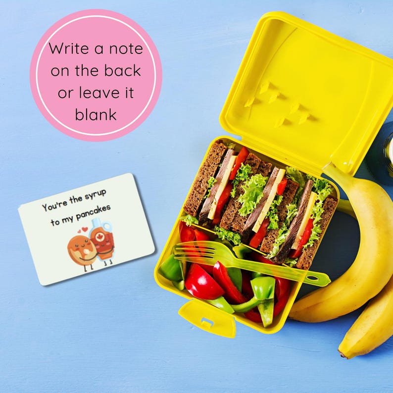 Lunch Box Text Lunch Box Notes for Kids, You're the Peanut Butter to My Jelly Lunchbox ...