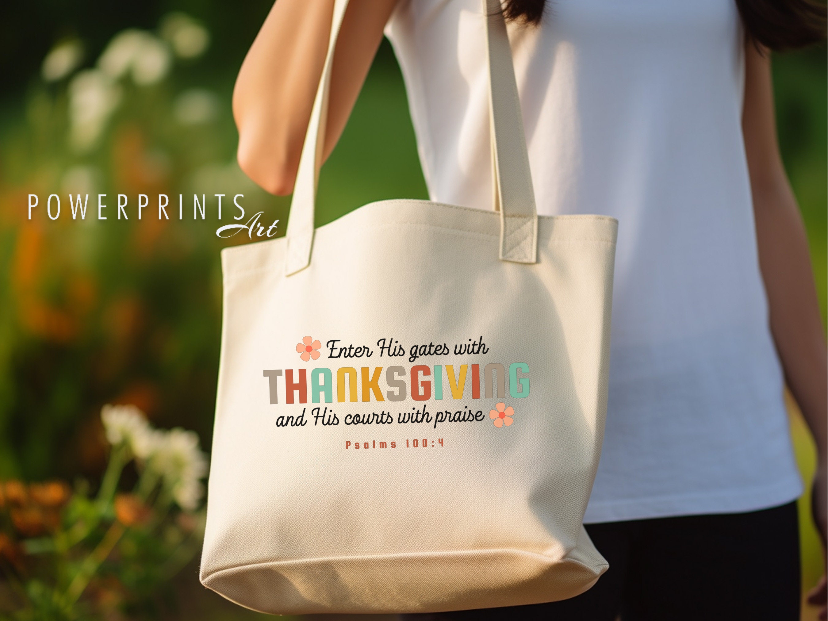 Enter His gates With Thanks Giving Tote Bag Enter His gates With Thanks Giving Tote Bag