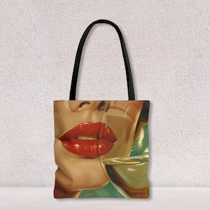 Sac fourre-tout durable Sac prénom personnalisé femme Impressions d'art Sac à provisions avec poignée en coton Cadeau unique pour elle par Agnes Pembroke