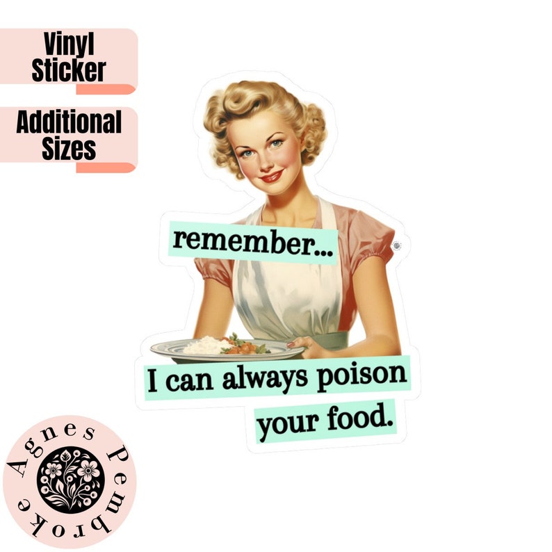 Sticker Design Jokes Vinyl Waterproof Stickers Funny Decals Mid Century Art Sticker Witty ...