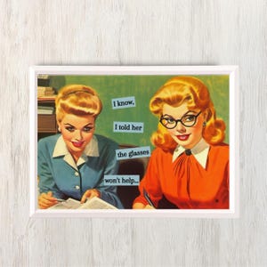 Lustig Kunstvolles Wanddekor Mid-Century Modern Interior Wand Kunst Drucke Vintage Poster Humorvoll Wohnkultur Housewarming Hostess Geschenk